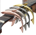 Direct Sale From Manufacturer Shark Wood and Metal Tuning Clip Zinc Alloy Electric Guitar Capo with Custom Logo