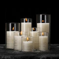 Custom Luxury 300ml/7oz Recyclable Cylinder Glass Jar Empty Candle Container for Wedding Decorations for Craft Glass Candles