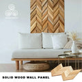 MUMU DESIGN Luxury Modern Decorative Style Glass Ceramic Solid Wood Tile Boards Panels Wooden Mosaic