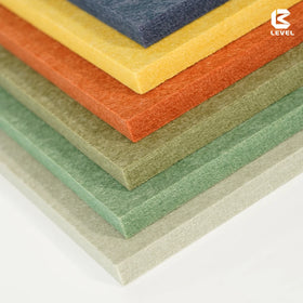 European Standard 600mm*600mm*9mm/12mm 100% PET Fiber Acoustic Panel Dense Thick Acoustic Wall and Ceiling Panel