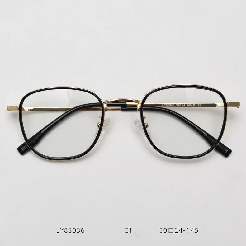2025 Light and Fashionable Pilot Eyeglass Frame Luxury Men and Women Prescription Anti Blue Light Glasses