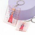 High Quality Transparent Colored Acrylic Keychain Set Good Communicable New Plastic Cartoon Style Keychains