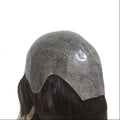 LONGFOR  14 Inches Natural Straight Full Cap Wig for Women Thin Skin Head Wigs Caps Real Human Hair