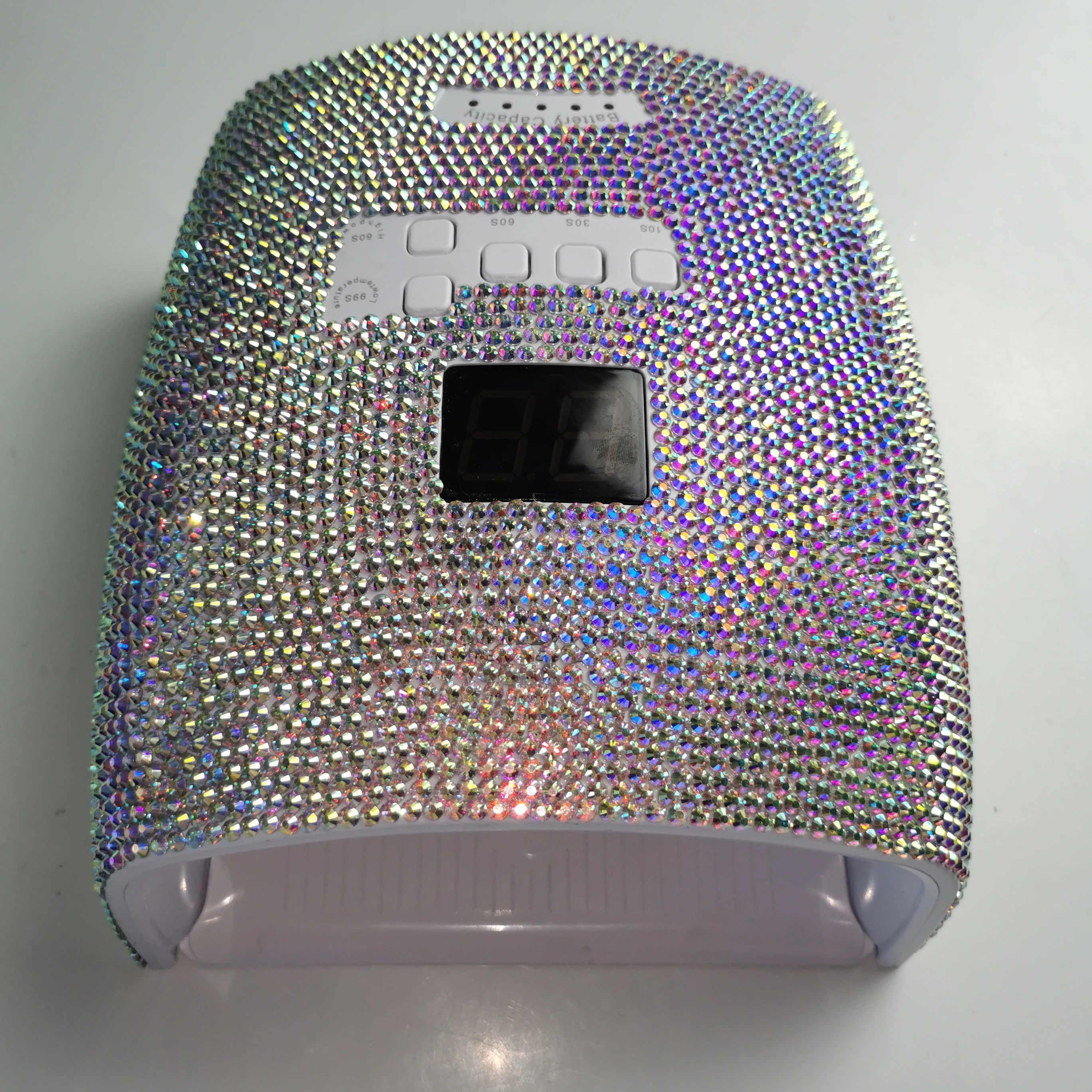 Wholesale Bling Rhinestone Wireless Battery Charging Nail Lamp 48w Rechargeable Nail Lamp Cordless Nail Baking Light Tool