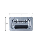 LS620 air Box Accessories Road Spring Cover Ring Handle Flight case 304 Stainless Steel Embedded Handles Performing