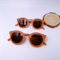 Fashion Matte Round Frame Mommy and Me Cute Toddler UV400 Women Kids Sunglasses