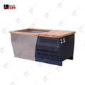 Vapasauna Direct Manufacturer Sauna Companion Cold Water Tub 304# Stainless Steel Liner and Terracotta with Pump and Chiller