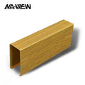 Modern Perforated Fireproof Soundproof Waterproof Powder Coated Aluminum Alloy Metal Baffle Strip Ceiling Aluminium Tube Line