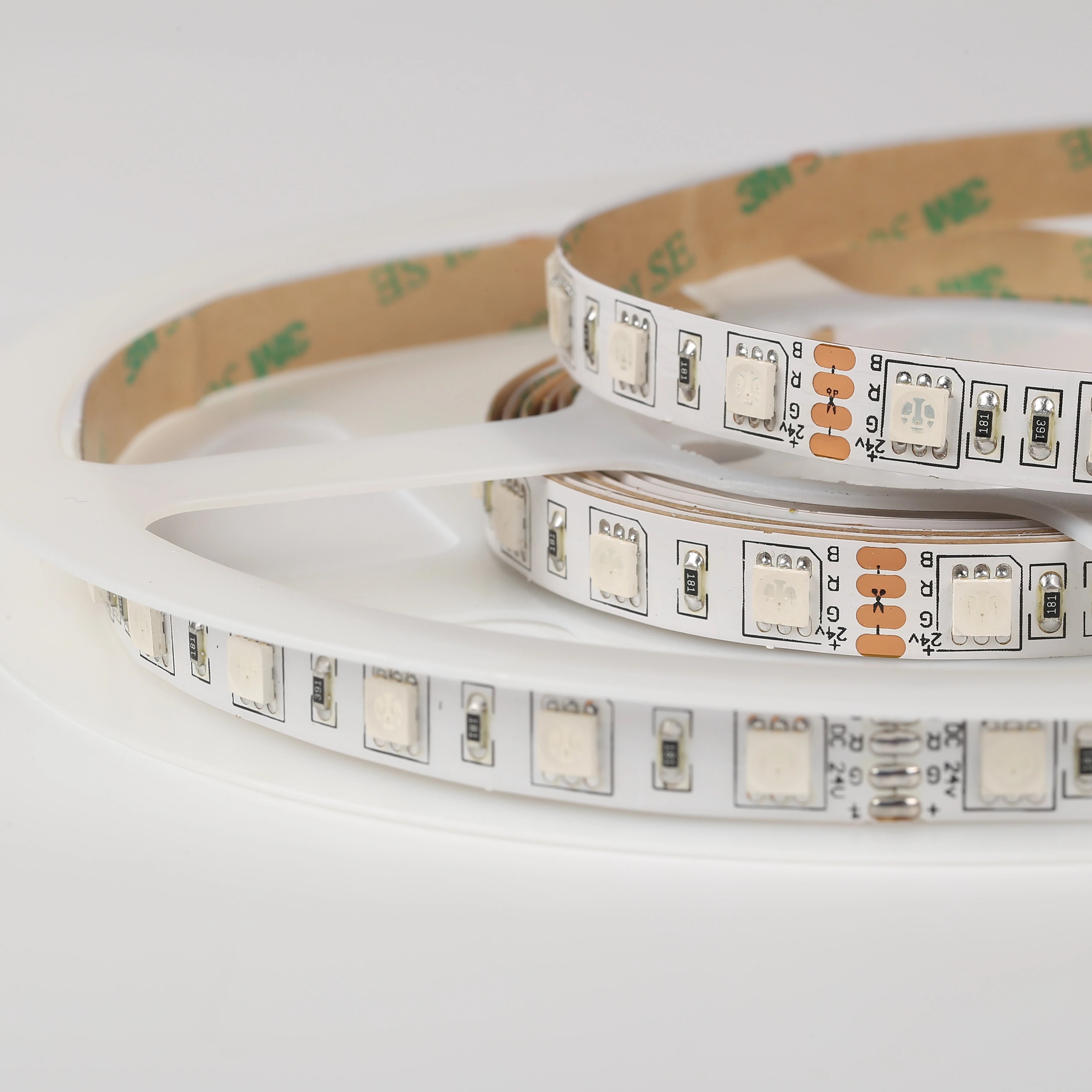 DC 24V LED Strip 5050 SMD 60LEDs/M  Board Flexible LED Light  RGB 5050 LED Tape for TV Background Decoration