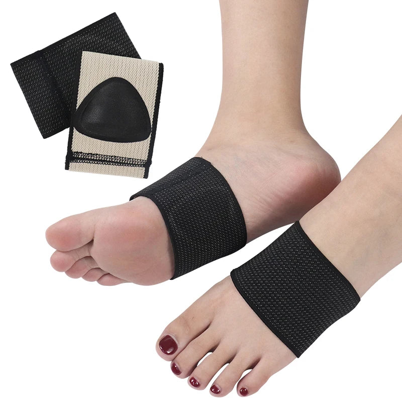 Customized Logo High Elastic Bandage with Gel Cushioning Foot Orthopedic Flat Foot Arch Support