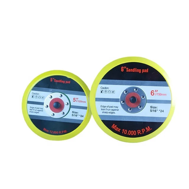 6 Inch  Thread 5/16''-24 No Hole Sander Pad Sanding Pad Hook Type  Sanding Pad Used on 6 Inch  Pneumatic Polisher