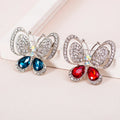 Girls Rhinestone Insect Butterfly Broches Pins Brooches Large Crystal Safety Butterfly Brooches Pins for Wedding