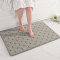 Soft Absorbent Memory Foam Bath Mat for Adults Cotton Rabbit Hair Bone-shaped PVC Bathroom Carpet Washable Toilet Floor Rug Home