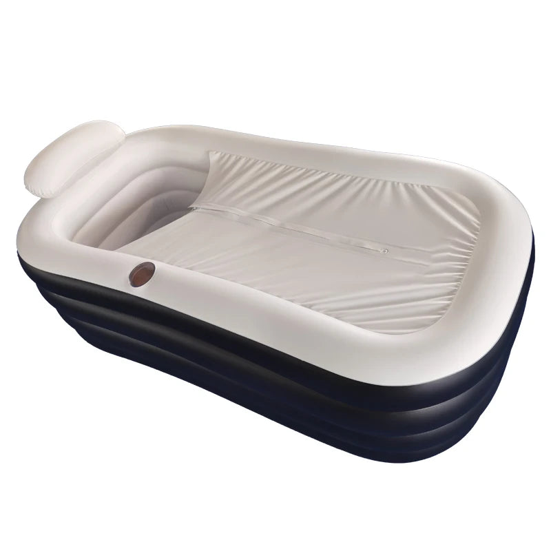 152*82*57cm Black Pink Gray Beige Dark Blue Small Pillow Inflatable Sitting Ice Bath Tub Bathtub Adult