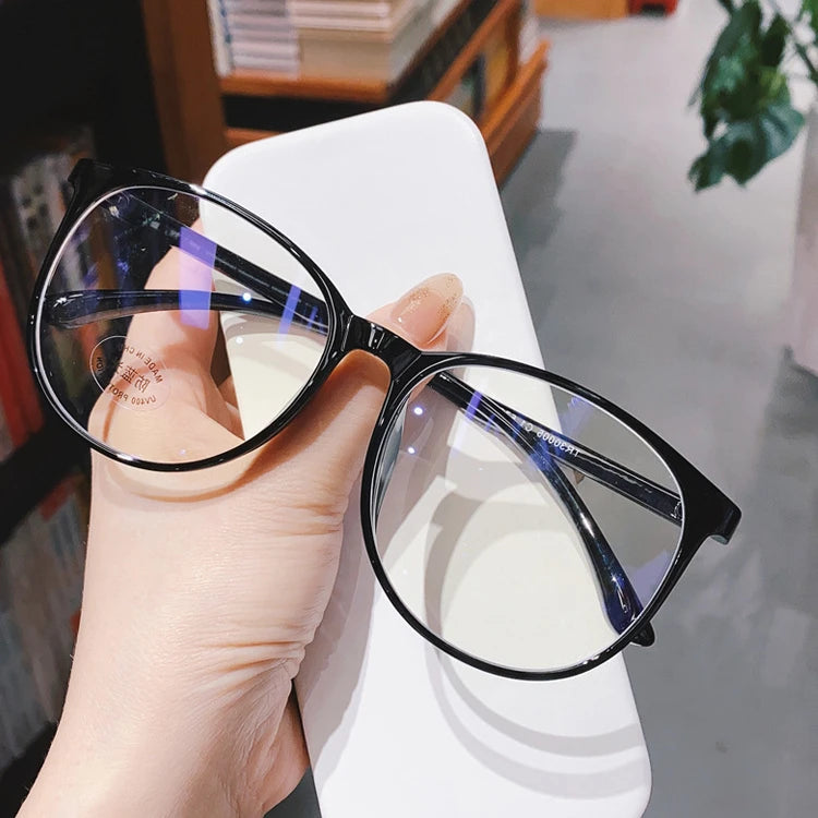 New Transparent Retro Glasses Frame Fashion Anti-blue Light Flat Mirror