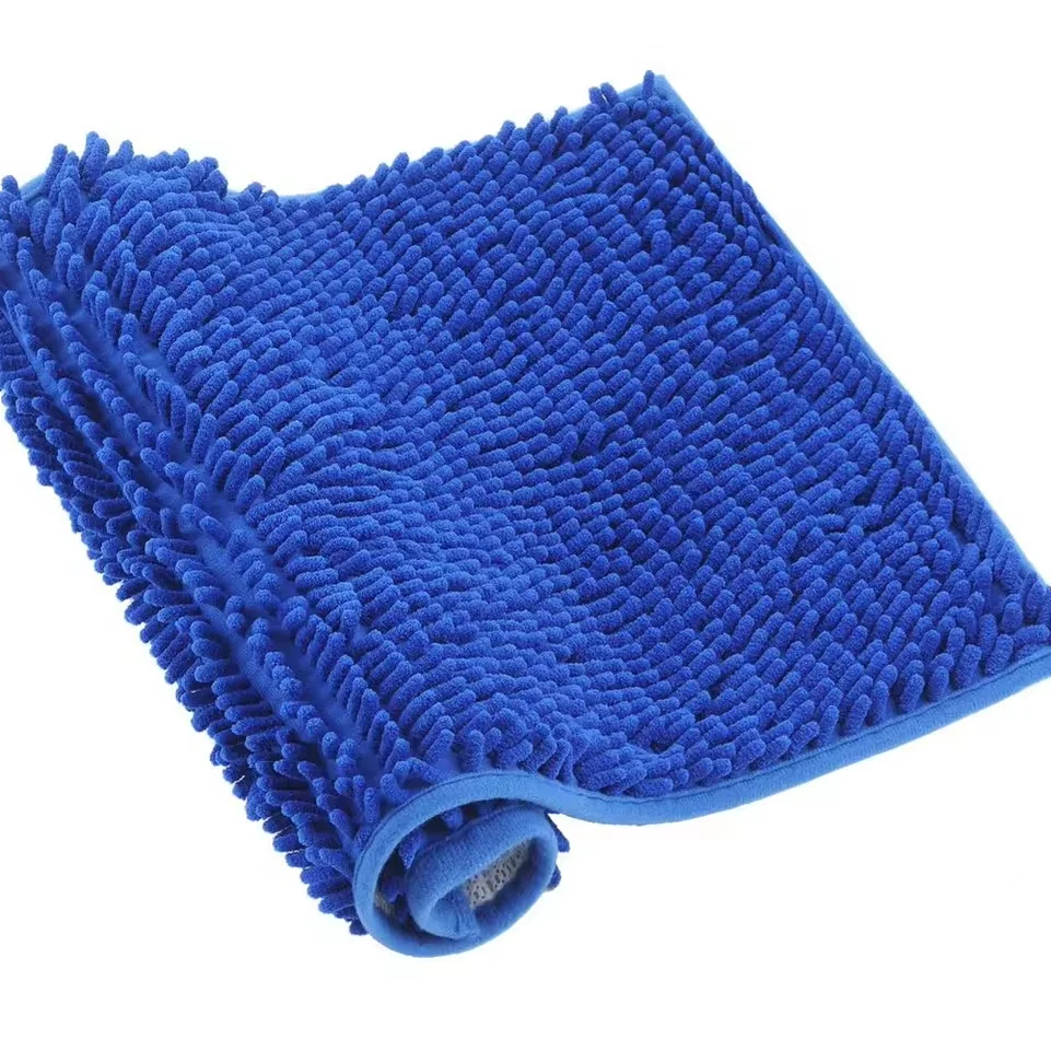 Super Cheap Chenille Loop Cushioned Eco-Friendly Floor Area Mat Bath Rug with Long Pile for Home & Hotel Use MegaBDM