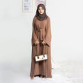 Loriya Abaya Femmes Robe Musulmane Islamic Clothing Two Piece Abaya Set Traditional Muslim Muslim Clothing Prayer Abaya
