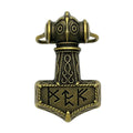 Vintage Viking Zinc Alloy Rune Thor Hammer Belt Buckle for Men Belt Buckle Accessories