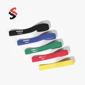 Five PCS Set Yoga Home Gym Exercise Fitness Workout Pull up Assist Skin Friendly High Elastic Fabric Long Resistance Bands