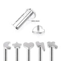 Evorte New Trendy 316L Titanium Multiple Design Tragus Piercing Moon Star Cross Heart Earrings Stud Nose Ring Cartilage Jewelry