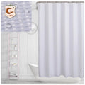 Wholesale Polyester Waterproof Custom Hotel Waffle Shower Curtain for Bathroom