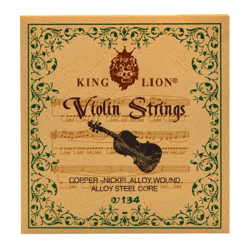 King Lion Violin String Copper-Nickel Alloy Wound Alloy Steel Core .010-.033 Violin Parts