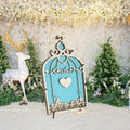 Newly Designed Wooden Wedding Decoration Guest Book Engraved Wooden Heart Message Book for Your Special Day