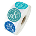 Private Design Adhesive Roll Vinyl Circle Label Sticker Waterproof Round Sticker Printing Die Cut Stickers for Small Business