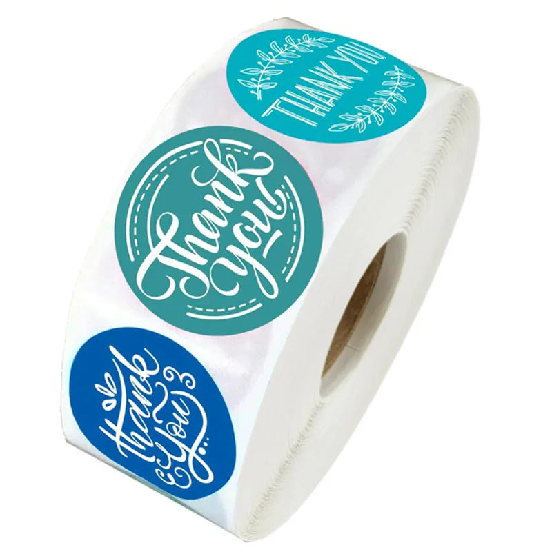 Private Design Adhesive Roll Vinyl Circle Label Sticker Waterproof Round Sticker Printing Die Cut Stickers for Small Business