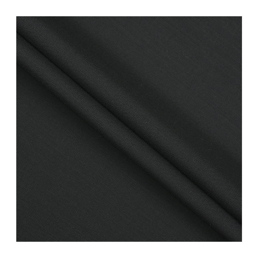 Wholesale Luxury Italian 65%W 35%P Worsted Merino Wool/Polyester Twill Woven Suiting Fabric for Men's Jackets and Boys Garment