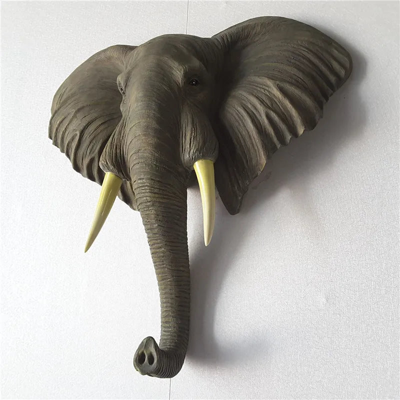 Wholesale Large Background Wall Decoration Creative Ornaments Home Decor Nordic Creative Light Luxury Elephant Status Sculpture