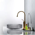 2024 New Design Meiyani Factory Transparent Round Oval Bathroom Hand Wash Glass Basin