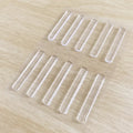 Self Adhesive Cabinet Rubber Bumper Strip 63*10*2.5MM Clear Glass Table Top Anti Slip Pads for Chairs to Protect Walls