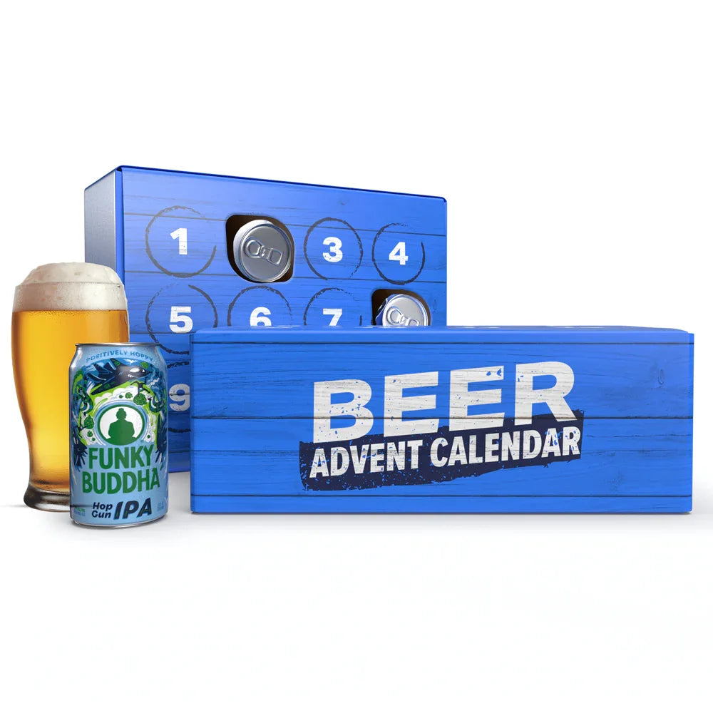 Custom Empty Christmas Advent Calendar Gift Packaging Box with Embossing for Cosmetic Use (24 Days)