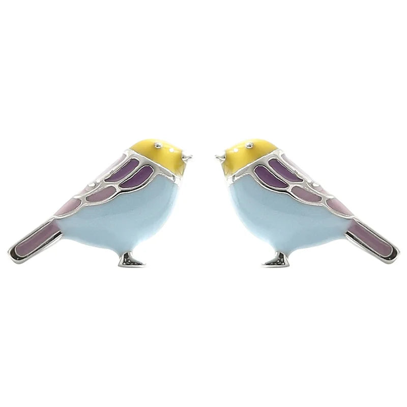 Hot Fashion 925 Sterling Silver Color Bird Earrings for Women Girls Gift Fashion Statement Jewelry