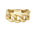 Silver 925 Wholesale Jewelry 18K Gold Large Miami Cuban Link Ring