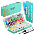 Wholesale Non-Toxic Solid Watercolor Paint Sets Iron Box Art Pigments for Paper 50/72/90/100/128 Colors
