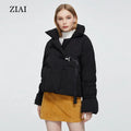 Hot Selling Short Casual Black Puffer Jackets Puffy Coat Woman Design Cotton Padded Jacket Winter Coat