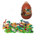 Jinying 122pcs Wild Animal Figurines Toy Set with Puzzle Accessories Jungle Animal Toys for Children Kids