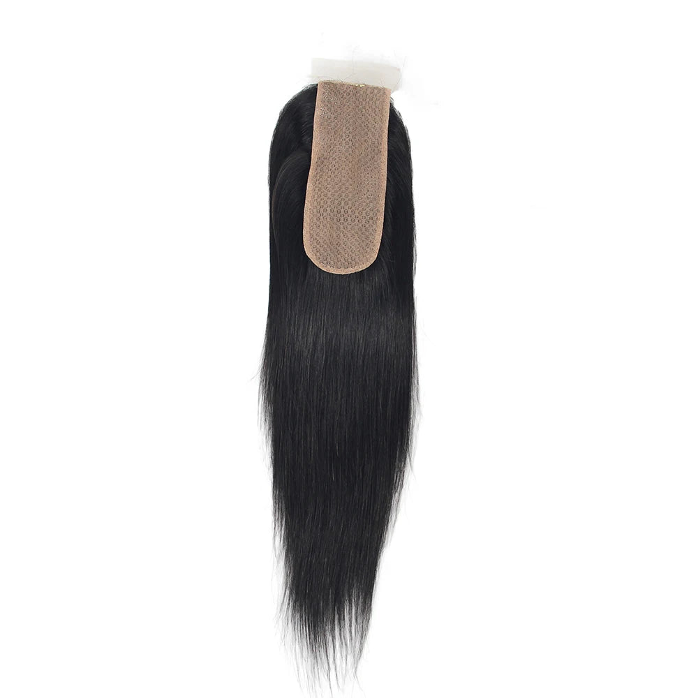 Wholesale Cuticles Aligned Remy 2*6 Silk Base Closure100% Human Hair Vendor With Bundles and Closure Silk Base