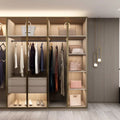 Balom Modern Glass Bedroom Walkin Cabinet Wardrobe Closets Systems Furniture Design Wooden Walk in Closet