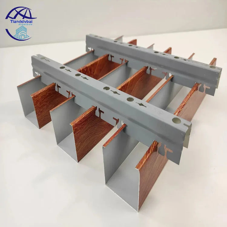Decorative False Aluminum U Shape Baffle Ceiling for Wall Garage Corridor Hall Shop Showroom Airport