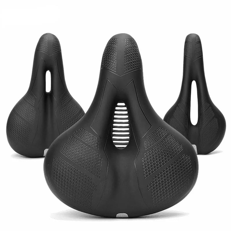 Black Soft Wide Comfortable Bicycle Saddle Simple Style Replacement Accessory for BMX MTB & Road Bicicleta Bikes