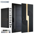 Yohome Top-quality Stylish Contemporary Premium Commercial Aluminum Special Main Entrance Front Doors with Smart Locking