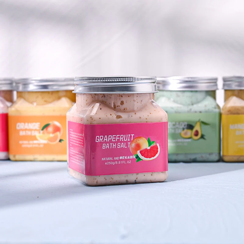 Aixin Private Label Natural Vegan Fruit Skin Care Scrub Moisturizing Deep Cleaning Exfolianting Grapefruit Face and Body Scrub