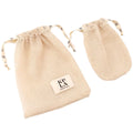 Custom Logo Printed Organic Cotton Mesh Soap Bag Stylish Eco-Friendly Moisture Proof Water Resistant Luxury Textile Packaging