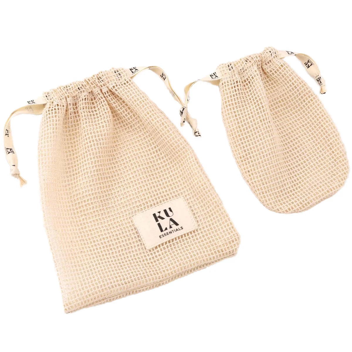 Custom Logo Printed Organic Cotton Mesh Soap Bag Stylish Eco-Friendly Moisture Proof Water Resistant Luxury Textile Packaging