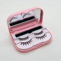 Wholesale Double 3D Layered Clear Band Lashes Natural Wispy Silk Cruelty Free Full Strip Handmade Reusable Eyelashes