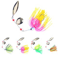 18G Spinners Fishing Lures with Blade Metal Lure Strong Hooks  Spoons Fresh Water Multi Color Spinner Lures