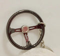 Round Racing Steering Wheel Keychain | Alloy Car Love Gift | Custom Logo